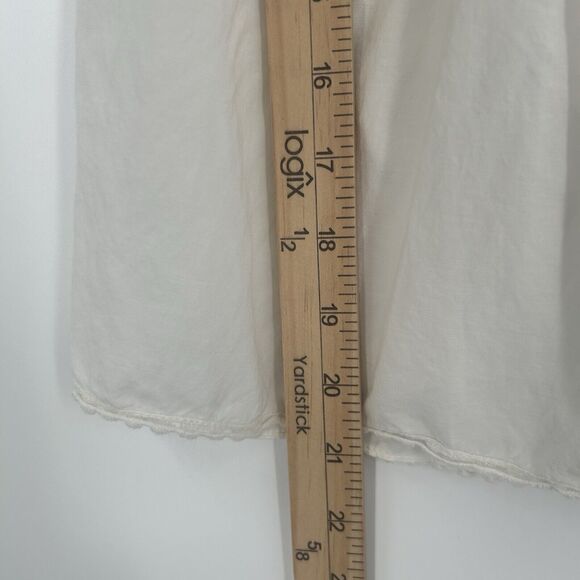 Ulla Johnson Deia Cotton Blouse Womens 2 Sleeveless Macrame Fringe Lace Detail - Picture 10 of 12